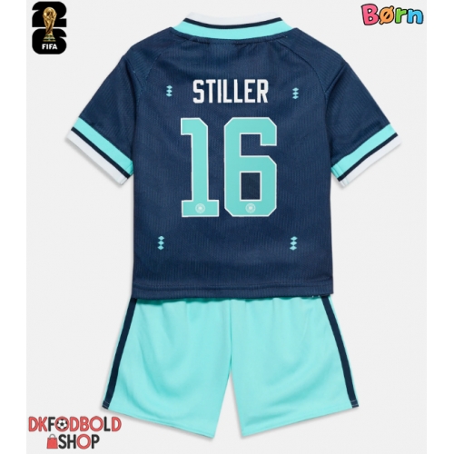 Tyskland Angelo Stiller #16 Udebanesæt Børn VM 2026 Kort ærmer (+ korte bukser)